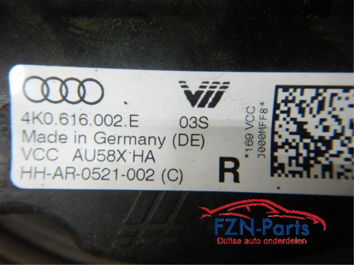 Audi A6 4K C8 Luchtbalg Rechts Achterzijde