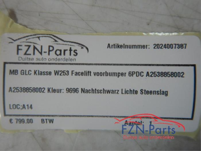 Mercedes-Benz GLC Facelift W253 Voorbumper 6PDC