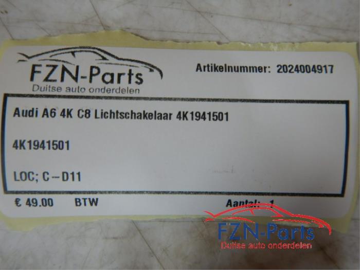 Audi A6 4K C8 Lichtschakelaar