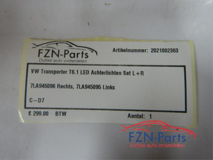 VW Transporter T6.1 LED Achterlichten Set L+R