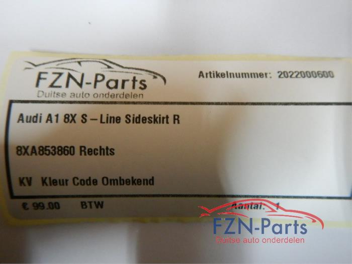 Audi A1 8XA S-Line Sideskirt Rechts R