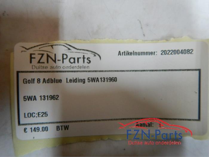 VW Golf 8 Adblue Leiding