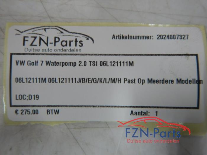 VW Golf 7 Waterpomp 2.0 TSI