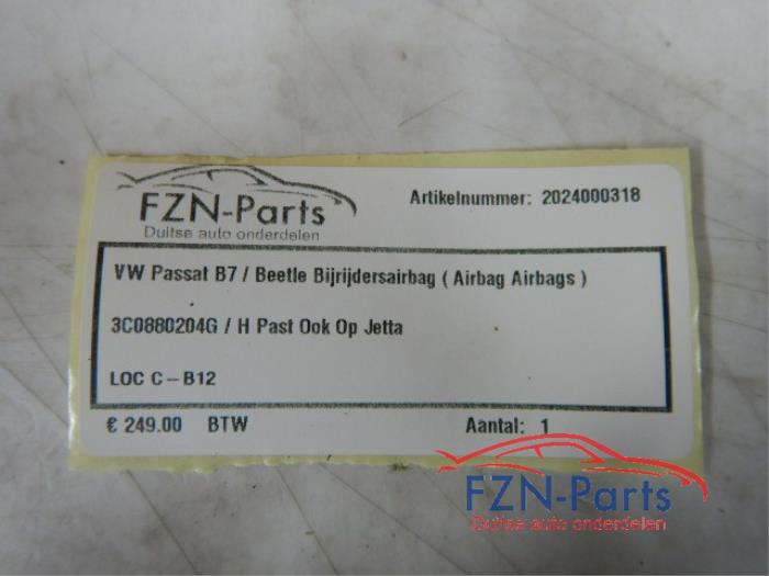 Airbag rechts (Dashboard) Volkswagen Beetle (22743499)