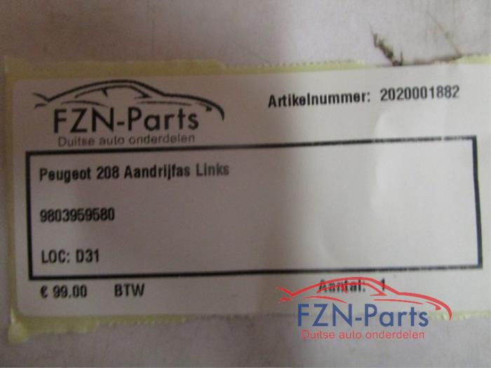 Aandrijfas links-voor Diversen (22725189)