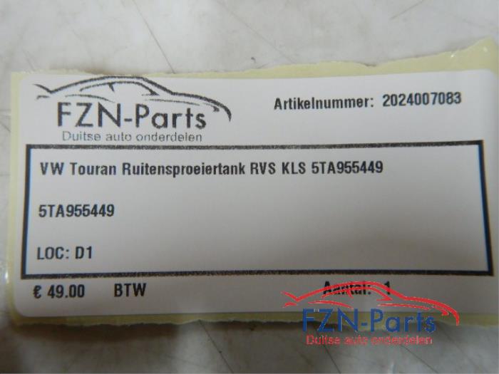 Ruitensproeiertank voor Volkswagen Touran (22743427)