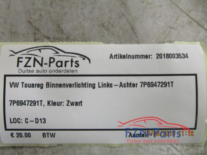 VW Touareg Binnenverlichting Achter