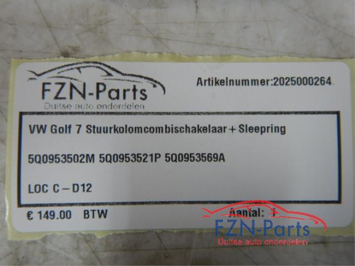 Combischakelaar Stuurkolom Volkswagen Golf (22733352)