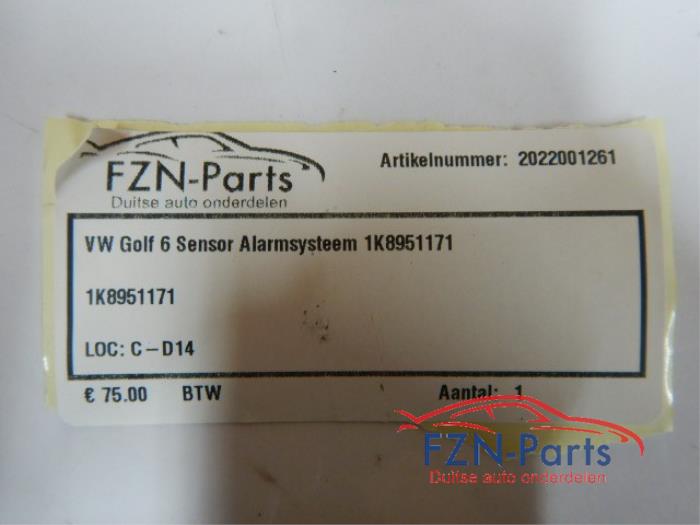 VW Golf 6 Sensor Alarmsysteem