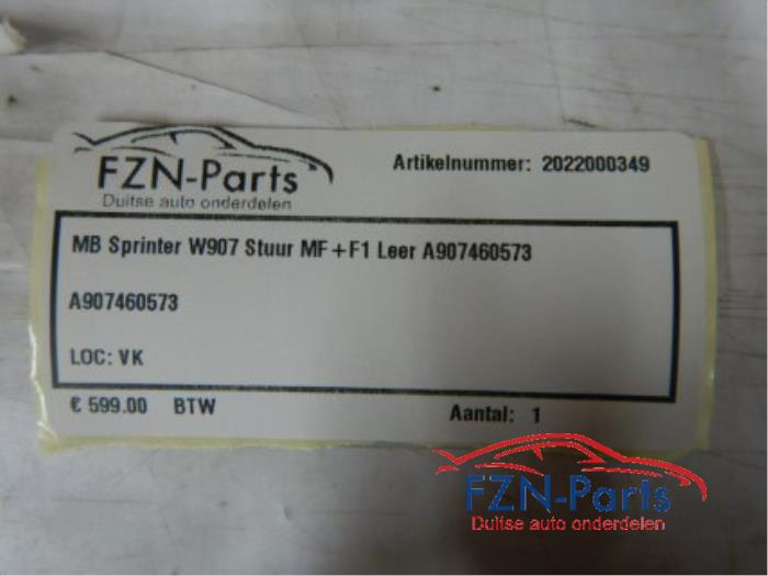 Mercedes-Benz Sprinter W907 Stuur MF+F1 Leer