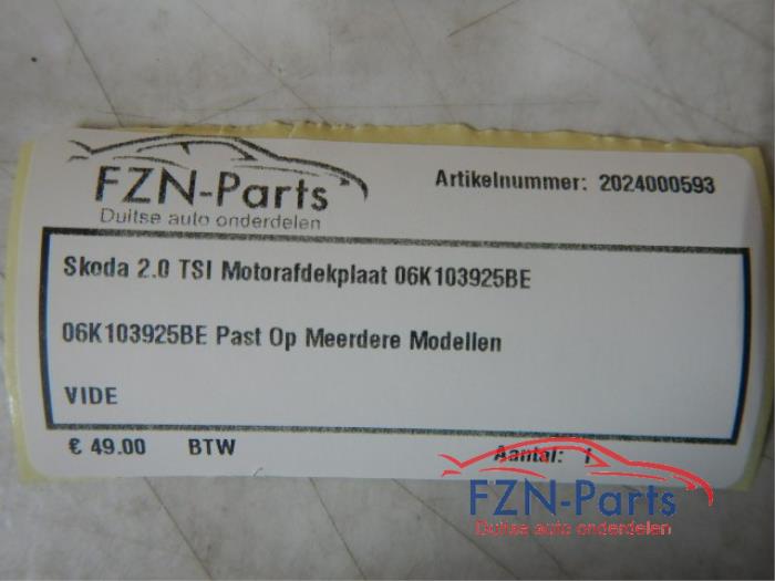 Afdekplaat motor Skoda Octavia (22728093)