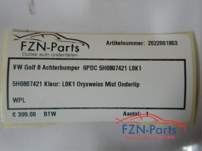 VW Golf 8 Achterbumper