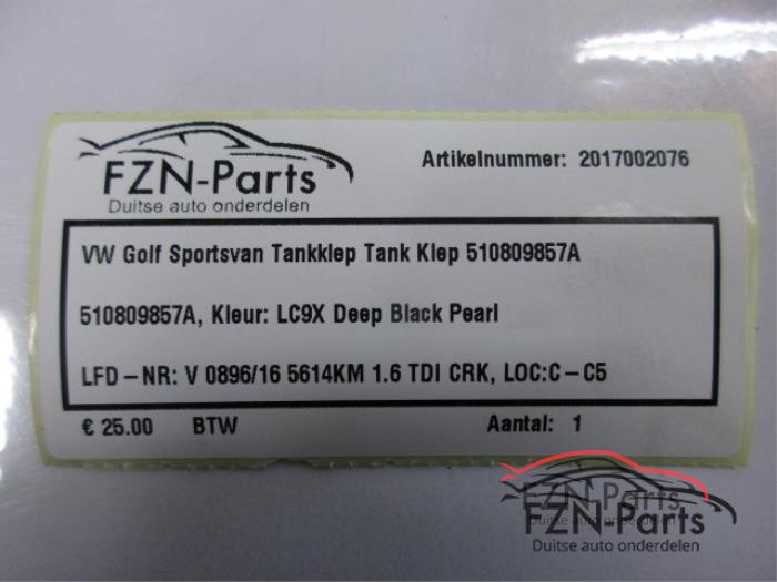 Tank Klep Volkswagen Golf Sportsvan (22728269)