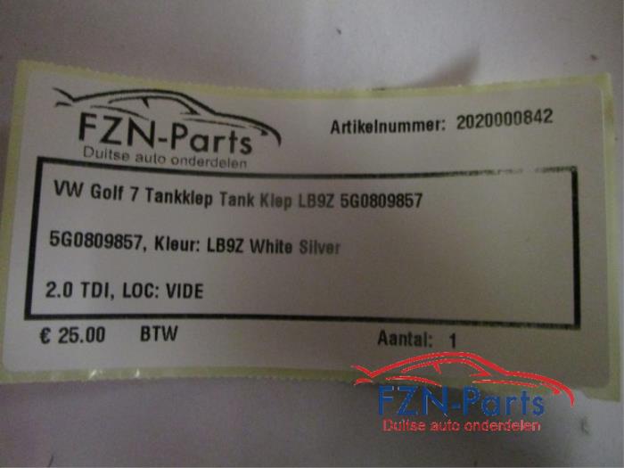VW Golf 7 Tankklep Tank Klep LB9Z