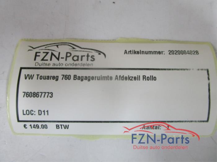 VW Touareg 760 Bagageruimte Afdekzeil Rollo