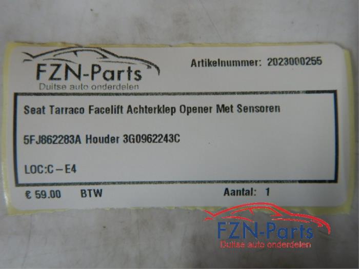 Seat Tarraco Facelift Achterklep Opener Met Sensoren