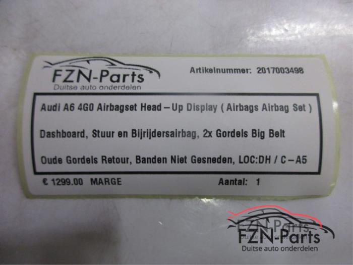 Audi A6 4G0 Airbagset Head-Up Display ( Airbags Airbag Set )