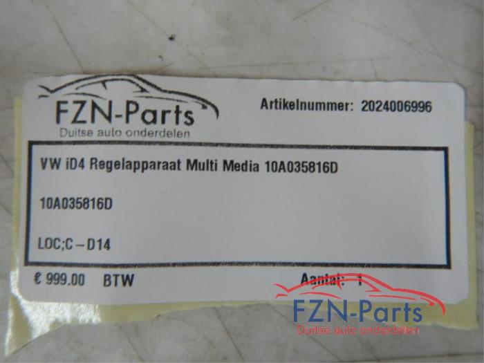 VW ID4 Regelapparaat Multimedia