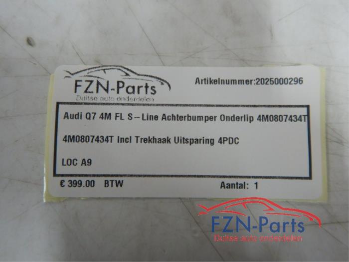 Audi Q7 4M S -- Line Achterbumper Onderlip