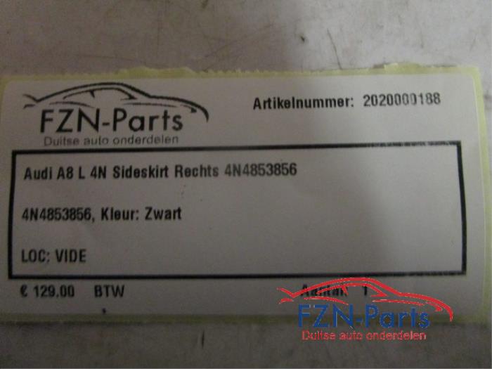 Zijskirt rechts Audi A8 (22727819)