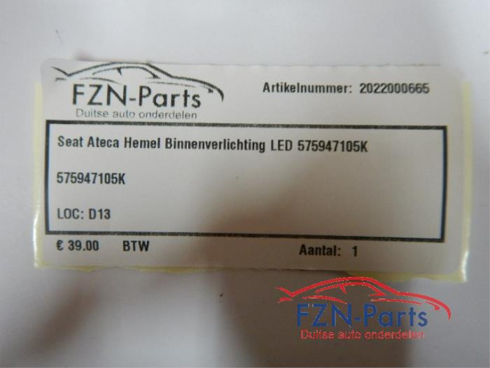 Binnenverlichting voor Seat Ateca (22742241)