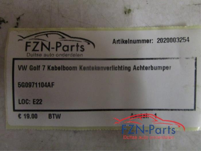 Kenteken Verlichting Volkswagen Golf (22739237)
