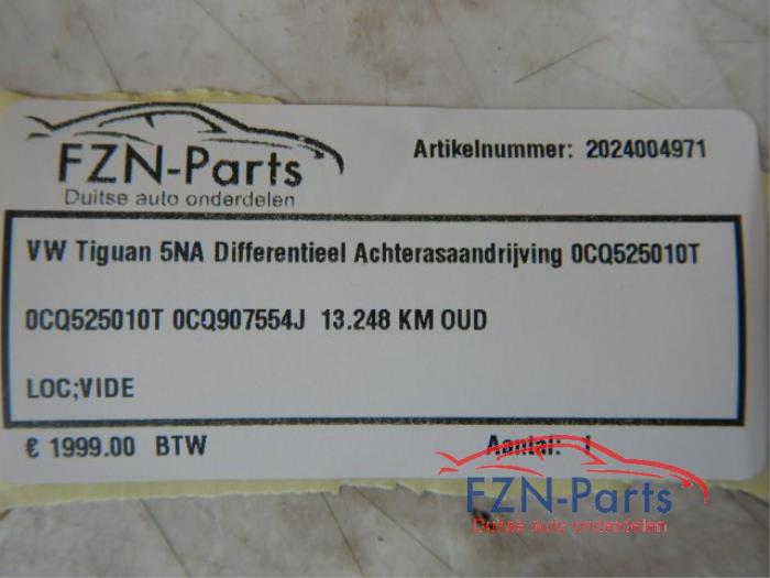Differentieel achter Volkswagen Tiguan (22733863)