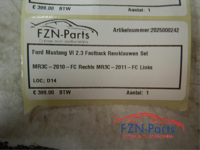 Ford Mustang VI 2.3 Fastback Remklauwen Set