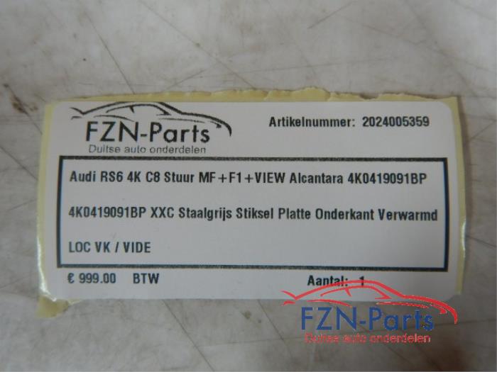 Audi RS6 4K C8 Stuur MF+F1+VIEW
