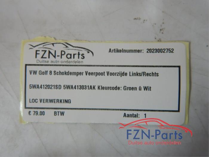 VW Golf 8 Schokdemper Veerpoot voorzijde Links/rechts