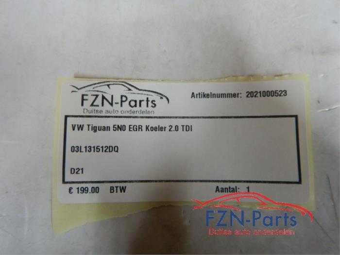VW Tiguan 5N0 EGR Koeler 2.0 TDI