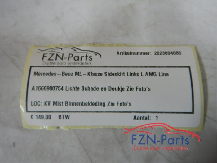 Zijskirt links Mercedes ML-Klasse (22727640)