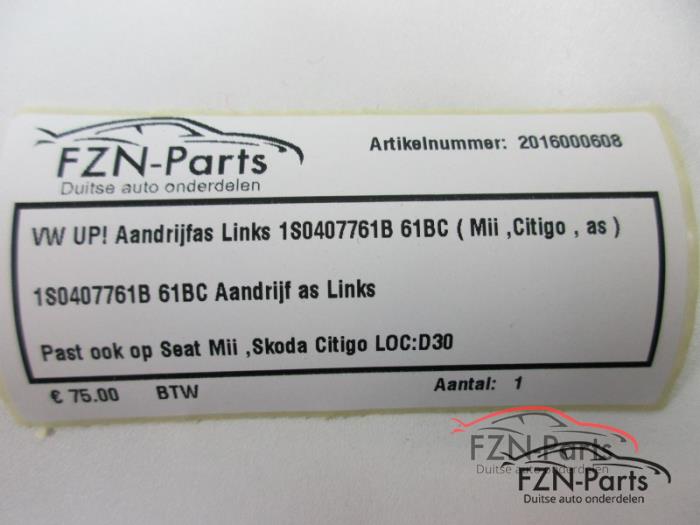 Aandrijfas links-voor Volkswagen Diversen (22724938)