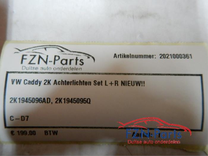 Achterlichtset links+rechts Volkswagen Caddy (22725730)