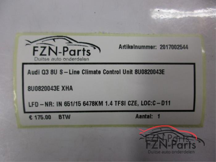 Climatronic Paneel Audi Q3 (22739701)