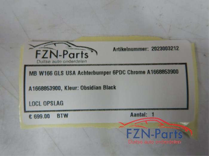 Mercedes-Benz W166 GLS USA Achterbumper 6PDC Chrome