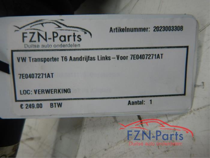 VW Transporter T6 Aandrijfas Links-voor