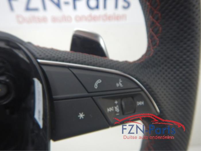 Audi Q7 4M S-Line Stuur MF+F1+VIEW Rood stiksel