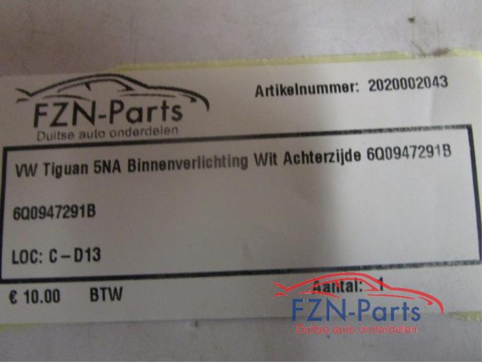 VW Polo 6R/6C Binnenverlichting Wit Achterzijde