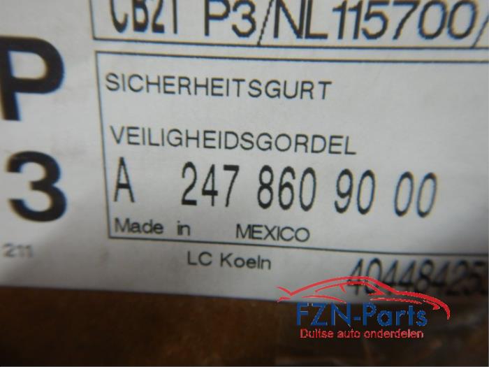 Veiligheidsgordel links-achter Mercedes B-Klasse (22740794)