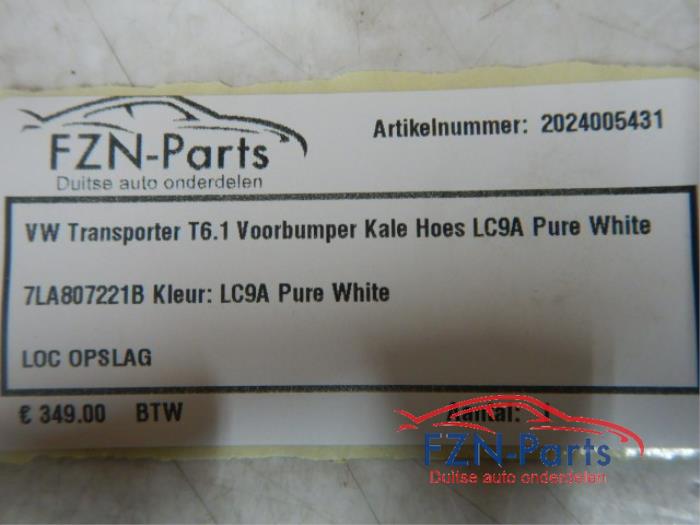 VW Transporter T6.1 Voorbumper Kale Hoes LB9A