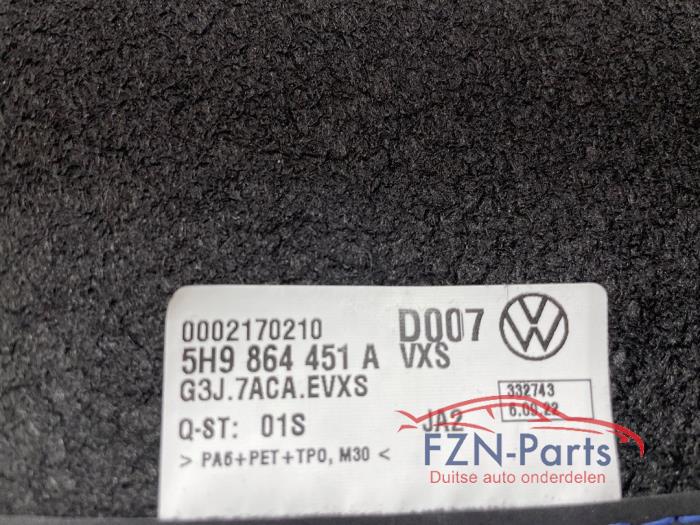 VW Golf 8 R Variant Matten Achterzijde Blauwe Sticksel