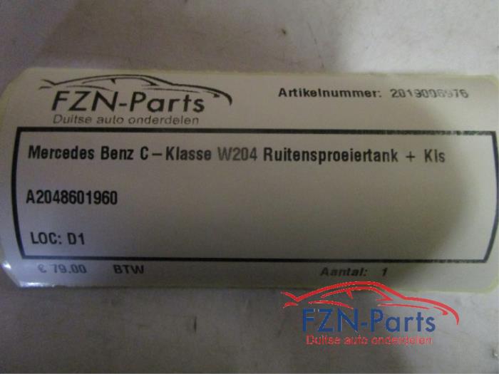 Ruitensproeiertank voor Mercedes C-Klasse (22738978)