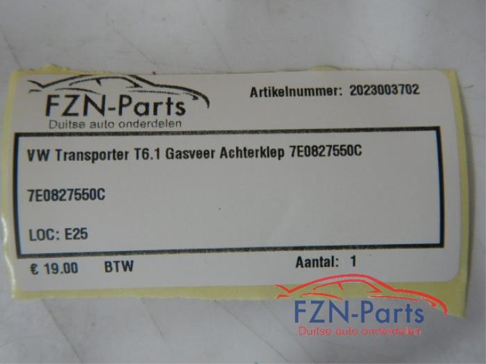 VW Transporter T6.1 Gasveer Achterklep