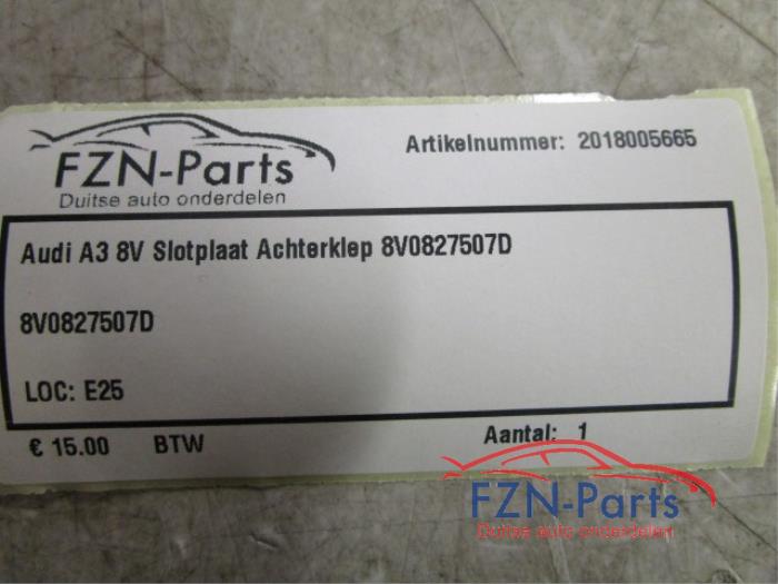 Slotplaat voor Audi A3 (22742725)