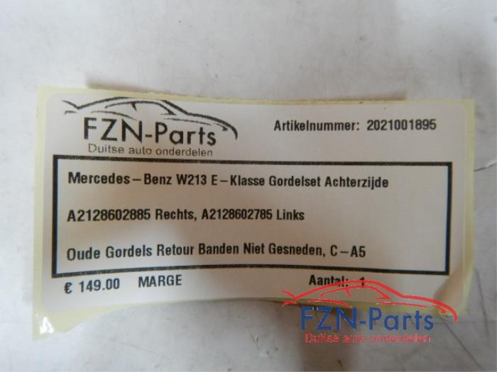 Veiligheidsgordel Set achter Mercedes E-Klasse (22742750)
