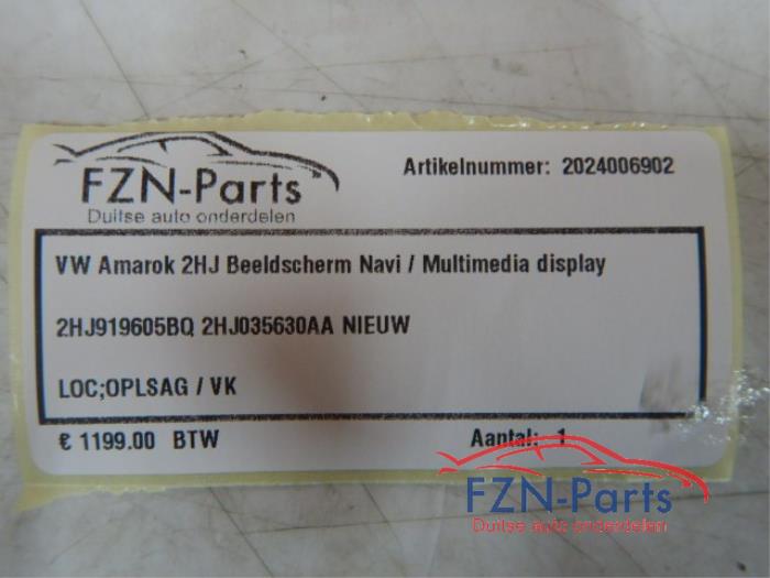 VW Amarok 2HJ Beeldscherm Navi/ Multimedia Display