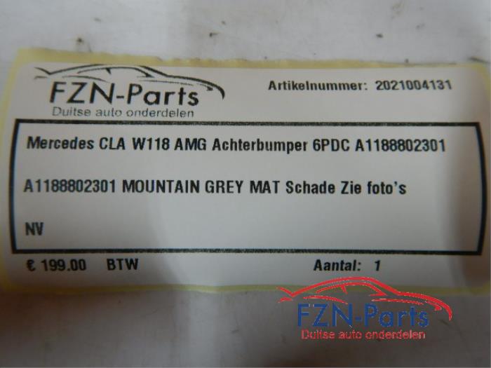 Mercedes-Benz CLA-Klasse W118 AMG Achterbumper 6PDC