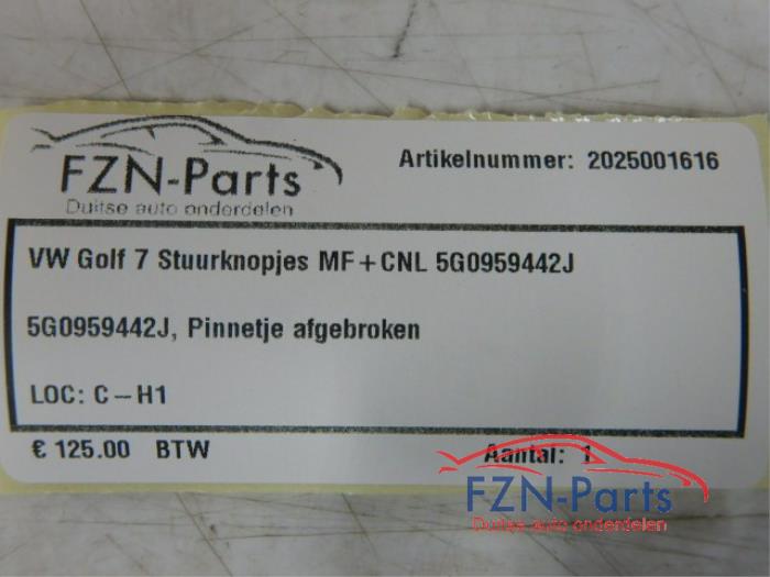 VW Golf 7 Stuurknopjes MF+CNL