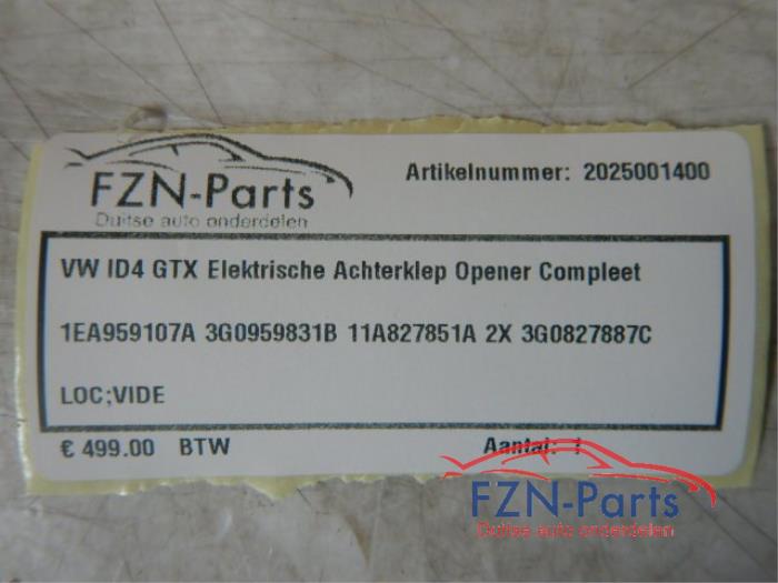 VW ID4 11A Elektrische Achterklep Opener Set compleet